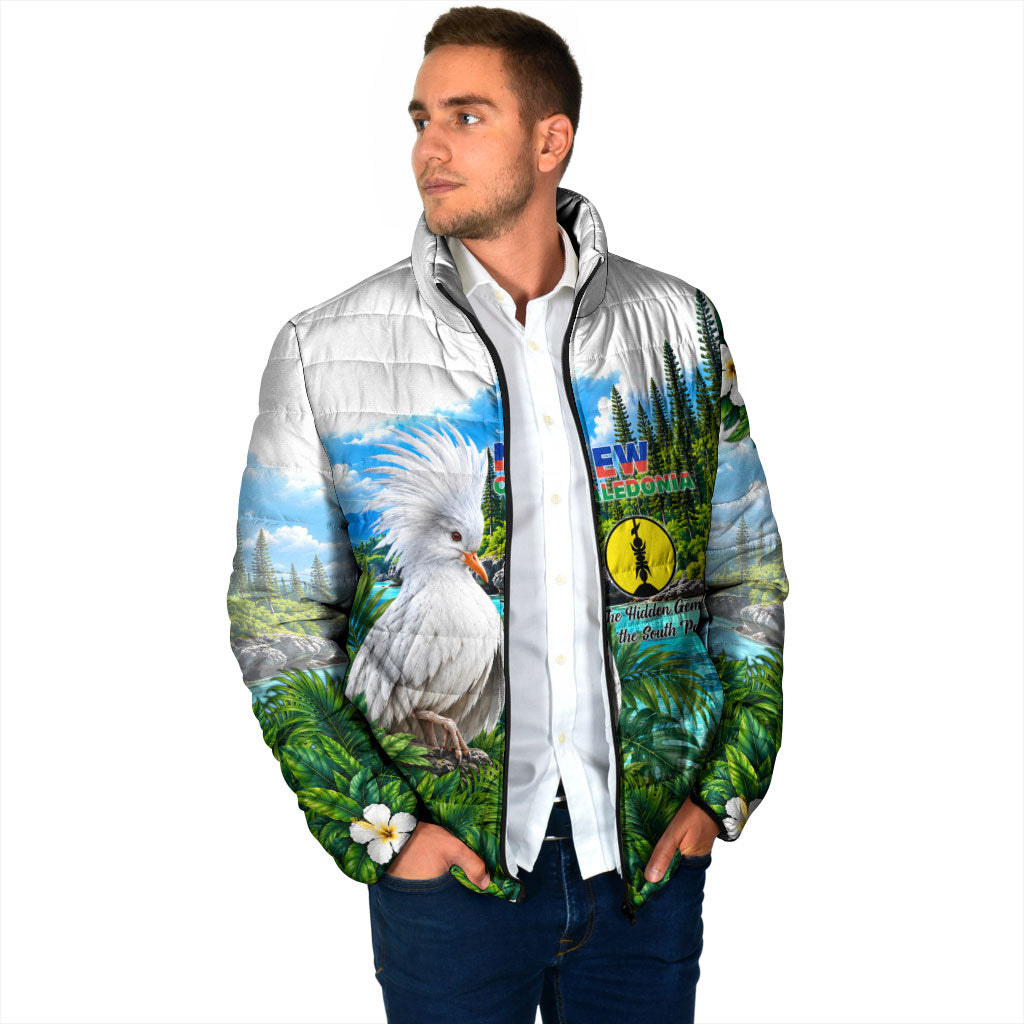 New Caledonia Kagu Bird Nature Padded Jacket South Pacific Hidden Gem Tropical Landscape TS04 - Polynesian Pride