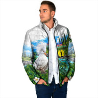 New Caledonia Kagu Bird Nature Padded Jacket South Pacific Hidden Gem Tropical Landscape TS04 - Polynesian Pride