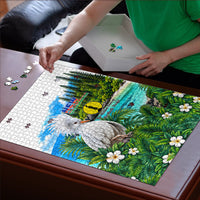 New Caledonia Kagu Bird Nature Puzzle South Pacific Hidden Gem Tropical Landscape TS04 - Polynesian Pride