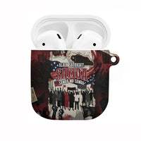 Samoa Black Saturday 1929 AirPods Case Mau Movement Vintage Newspaper Grunge Polynesian TS04 Black Red - Polynesian Pride