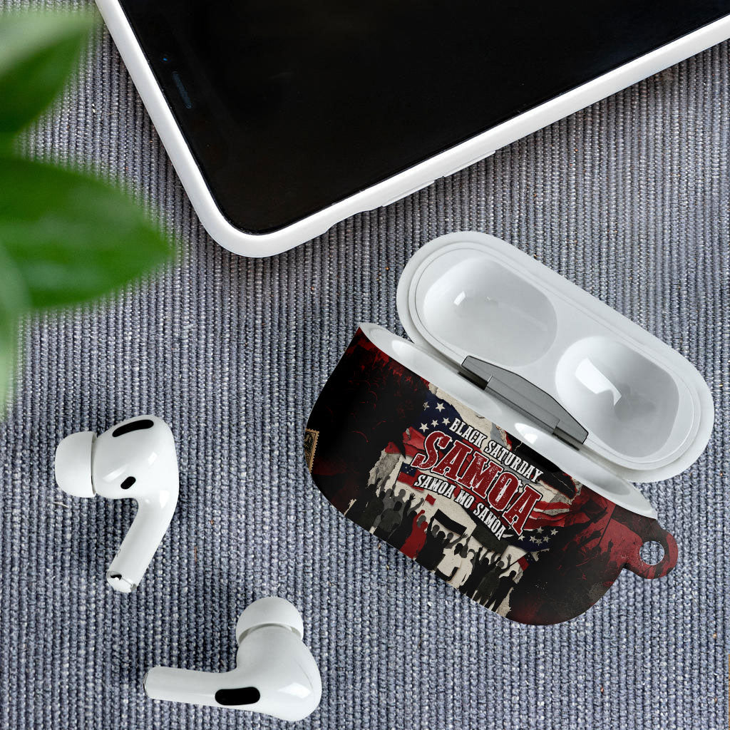 Samoa Black Saturday 1929 AirPods Case Mau Movement Vintage Newspaper Grunge Polynesian TS04 - Polynesian Pride