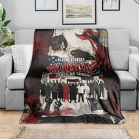 Samoa Black Saturday 1929 Blanket Mau Movement Vintage Newspaper Grunge Polynesian TS04 - Polynesian Pride