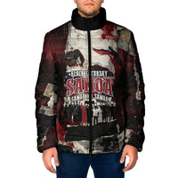 Samoa Black Saturday 1929 Padded Jacket Mau Movement Vintage Newspaper Grunge Polynesian TS04 Men Black Red - Polynesian Pride