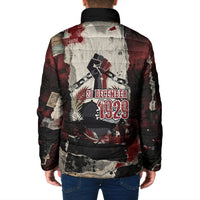 Samoa Black Saturday 1929 Padded Jacket Mau Movement Vintage Newspaper Grunge Polynesian TS04 - Polynesian Pride