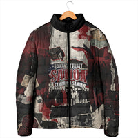 Samoa Black Saturday 1929 Padded Jacket Mau Movement Vintage Newspaper Grunge Polynesian TS04 - Polynesian Pride