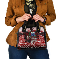 Samoa Black Saturday Mau Movement Shoulder Handbag Polynesian Tribal Pattern Coat Of Arms Graphic Art TS04 - Polynesian Pride