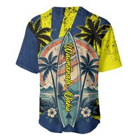 Waimanalo Oahu Hawaii Surfing Baseball Jersey Tropical Beach Retro Sunburst Surfboard TS04 - Polynesian Pride