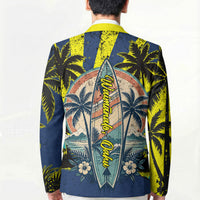 Waimanalo Oahu Hawaii Surfing Blazer Tropical Beach Retro Sunburst Surfboard TS04 - Polynesian Pride