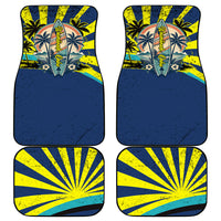 Waimanalo Oahu Hawaii Surfing Car Mats Tropical Beach Retro Sunburst Surfboard TS04 - Polynesian Pride