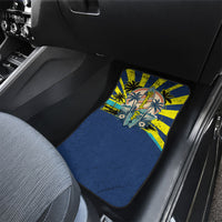 Waimanalo Oahu Hawaii Surfing Car Mats Tropical Beach Retro Sunburst Surfboard TS04 - Polynesian Pride