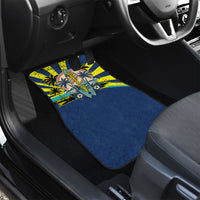 Waimanalo Oahu Hawaii Surfing Car Mats Tropical Beach Retro Sunburst Surfboard TS04 - Polynesian Pride