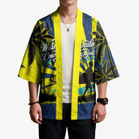 Waimanalo Oahu Hawaii Surfing Kimono Tropical Beach Retro Sunburst Surfboard TS04 - Polynesian Pride