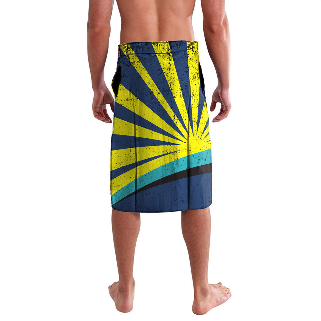 Waimanalo Oahu Hawaii Surfing Lavalava Tropical Beach Retro Sunburst Surfboard TS04 - Polynesian Pride