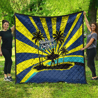 Waimanalo Oahu Hawaii Surfing Quilt Tropical Beach Retro Sunburst Surfboard TS04 - Polynesian Pride