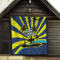 Waimanalo Oahu Hawaii Surfing Quilt Tropical Beach Retro Sunburst Surfboard TS04 - Polynesian Pride