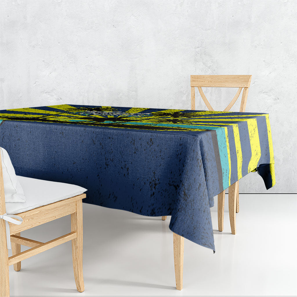 Waimanalo Oahu Hawaii Surfing Tablecloth Tropical Beach Retro Sunburst Surfboard TS04 - Polynesian Pride