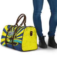 Waimanalo Oahu Hawaii Surfing Travel Bag Tropical Beach Retro Sunburst Surfboard TS04 - Polynesian Pride
