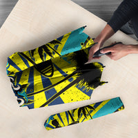 Waimanalo Oahu Hawaii Surfing Umbrella Tropical Beach Retro Sunburst Surfboard TS04 - Polynesian Pride