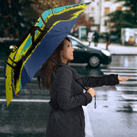 Waimanalo Oahu Hawaii Surfing Umbrella Tropical Beach Retro Sunburst Surfboard TS04 - Polynesian Pride