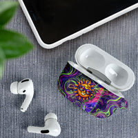 Waimanalo Hawaii Sun Rabbit AirPods Case Psychedelic Trippy Neon Swirl Graphic TS04 - Polynesian Pride