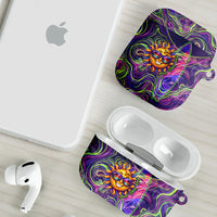 Waimanalo Hawaii Sun Rabbit AirPods Case Psychedelic Trippy Neon Swirl Graphic TS04 - Polynesian Pride