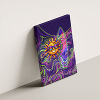 Waimanalo Hawaii Sun Rabbit Canvas Wall Art Psychedelic Trippy Neon Swirl Graphic TS04 - Polynesian Pride