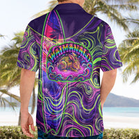 Waimanalo Hawaii Sun Rabbit Hawaiian Shirt Psychedelic Trippy Neon Swirl Graphic TS04 - Polynesian Pride