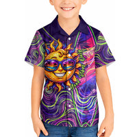 Waimanalo Hawaii Sun Rabbit Hawaiian Shirt Psychedelic Trippy Neon Swirl Graphic TS04 - Polynesian Pride