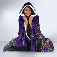 Waimanalo Hawaii Sun Rabbit Hooded Blanket Psychedelic Trippy Neon Swirl Graphic TS04 - Polynesian Pride