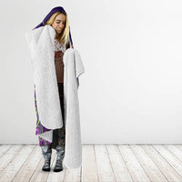 Waimanalo Hawaii Sun Rabbit Hooded Blanket Psychedelic Trippy Neon Swirl Graphic TS04 - Polynesian Pride