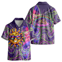 Waimanalo Hawaii Sun Rabbit Kid Hawaiian Shirt Psychedelic Trippy Neon Swirl Graphic TS04 - Polynesian Pride