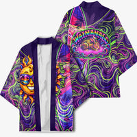 Waimanalo Hawaii Sun Rabbit Kimono Psychedelic Trippy Neon Swirl Graphic TS04 - Polynesian Pride
