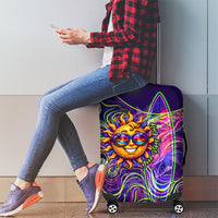 Waimanalo Hawaii Sun Rabbit Luggage Cover Psychedelic Trippy Neon Swirl Graphic TS04 - Polynesian Pride