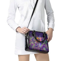 Waimanalo Hawaii Sun Rabbit Shoulder Handbag Psychedelic Trippy Neon Swirl Graphic TS04 - Polynesian Pride