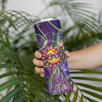Waimanalo Hawaii Sun Rabbit Skinny Tumbler Psychedelic Trippy Neon Swirl Graphic TS04 - Polynesian Pride