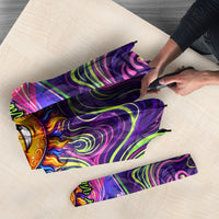 Waimanalo Hawaii Sun Rabbit Umbrella Psychedelic Trippy Neon Swirl Graphic TS04 - Polynesian Pride