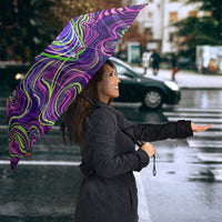 Waimanalo Hawaii Sun Rabbit Umbrella Psychedelic Trippy Neon Swirl Graphic TS04 - Polynesian Pride