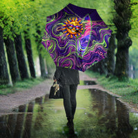 Waimanalo Hawaii Sun Rabbit Umbrella Psychedelic Trippy Neon Swirl Graphic TS04 - Polynesian Pride