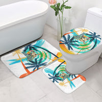 Hawaii Waimanalo Sea Turtle Bathroom Set Cute Tropical Beach Aloha Spirit Cartoon TS04 - Polynesian Pride