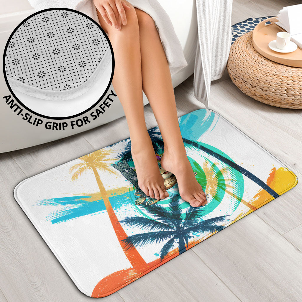 Hawaii Waimanalo Sea Turtle Bathroom Set Cute Tropical Beach Aloha Spirit Cartoon TS04 - Polynesian Pride