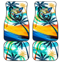 Hawaii Waimanalo Sea Turtle Car Mats Cute Tropical Beach Aloha Spirit Cartoon TS04 - Polynesian Pride