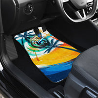 Hawaii Waimanalo Sea Turtle Car Mats Cute Tropical Beach Aloha Spirit Cartoon TS04 - Polynesian Pride