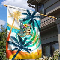 Hawaii Waimanalo Sea Turtle Garden Flag Cute Tropical Beach Aloha Spirit Cartoon TS04 - Polynesian Pride