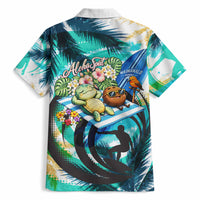 Hawaii Waimanalo Sea Turtle Hawaiian Shirt Cute Tropical Beach Aloha Spirit Cartoon TS04 - Polynesian Pride