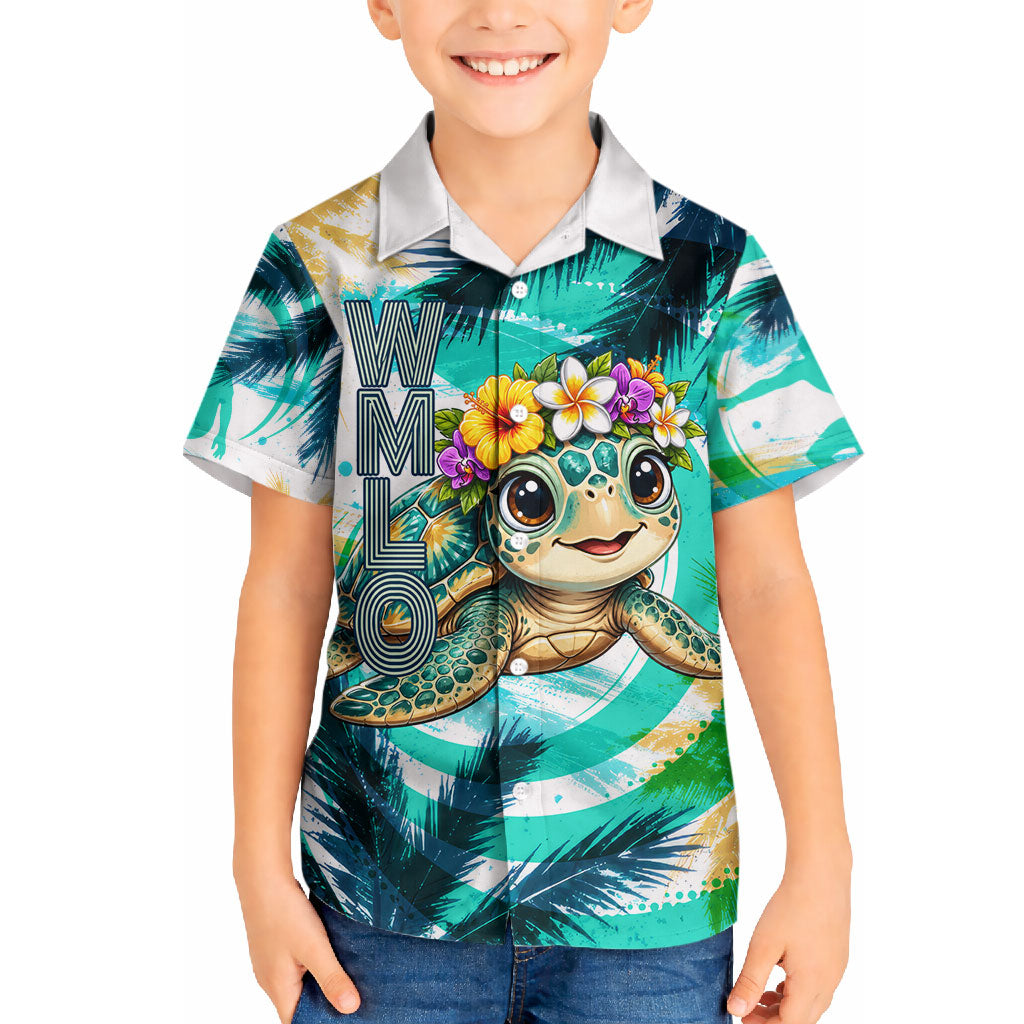 Hawaii Waimanalo Sea Turtle Hawaiian Shirt Cute Tropical Beach Aloha Spirit Cartoon TS04 - Polynesian Pride