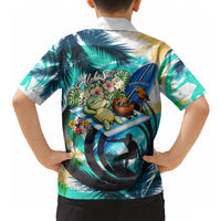 Hawaii Waimanalo Sea Turtle Hawaiian Shirt Cute Tropical Beach Aloha Spirit Cartoon TS04 - Polynesian Pride