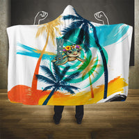 Hawaii Waimanalo Sea Turtle Hooded Blanket Cute Tropical Beach Aloha Spirit Cartoon TS04 - Polynesian Pride