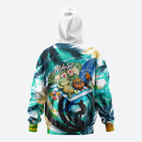 Hawaii Waimanalo Sea Turtle Hoodie Cute Tropical Beach Aloha Spirit Cartoon TS04 - Polynesian Pride