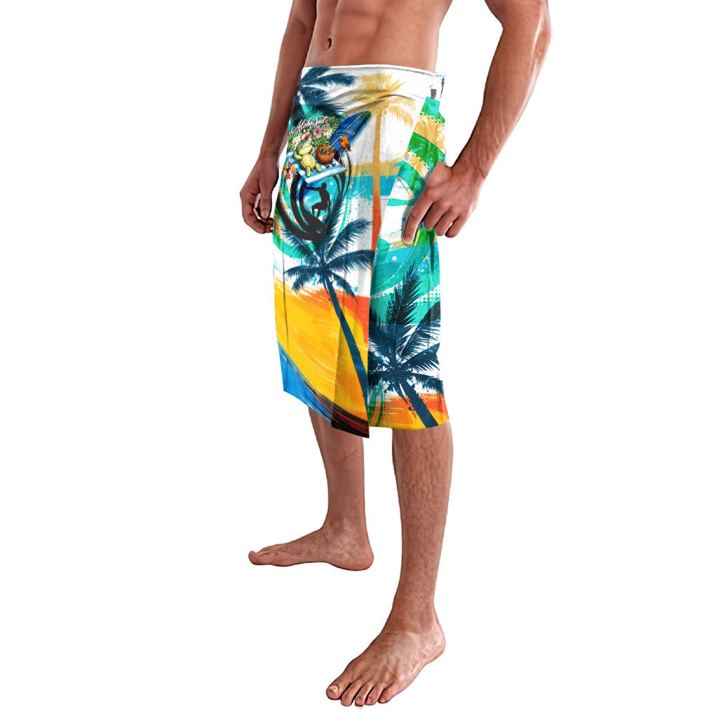 Hawaii Waimanalo Sea Turtle Lavalava Cute Tropical Beach Aloha Spirit Cartoon TS04 - Polynesian Pride