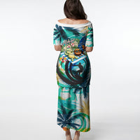 Hawaii Waimanalo Sea Turtle Puletasi Cute Tropical Beach Aloha Spirit Cartoon TS04 - Polynesian Pride